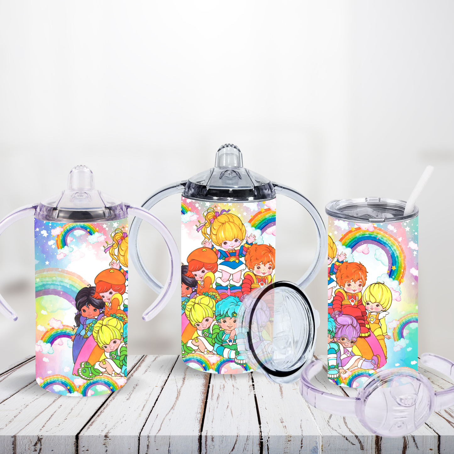 Double Rainbow Retro Sippy