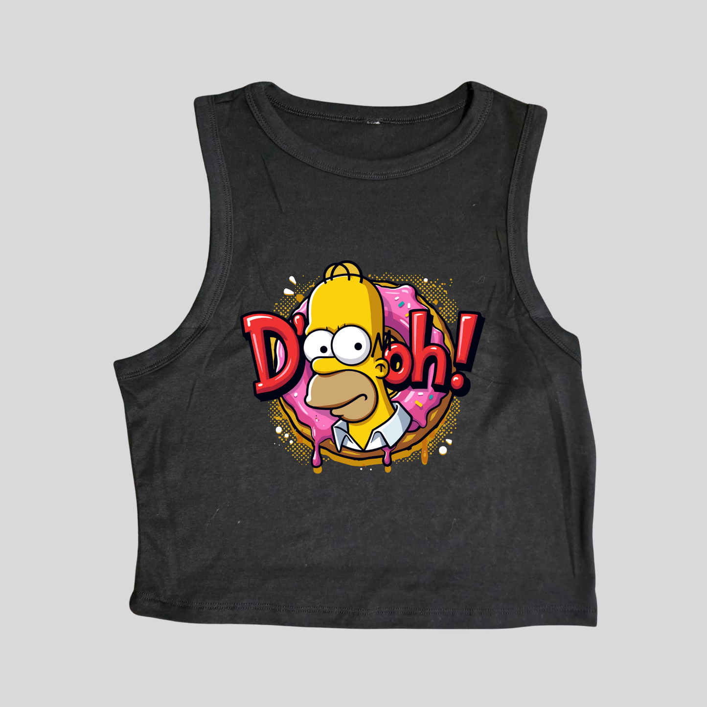 D'Oh! Donut Day Crop Tank