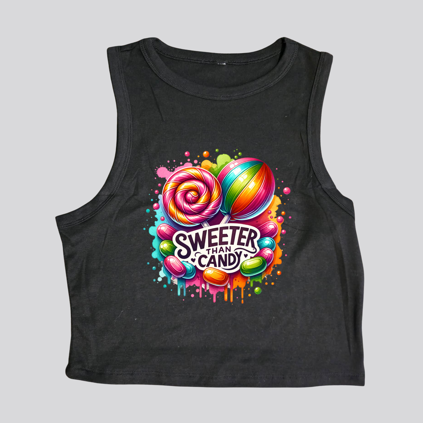Sweeter Than Candy Crop Tank